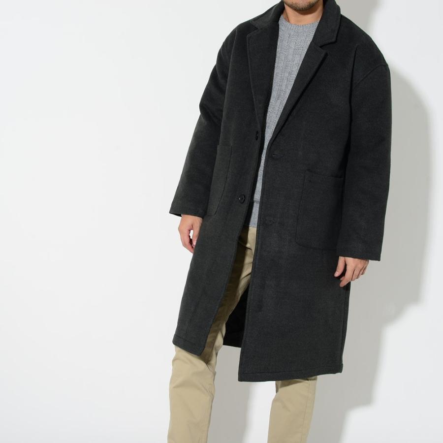 在庫処分】メンズ チェスターコート グレー チャコールグレー 男 流行