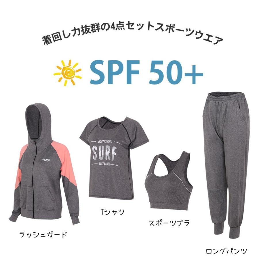 スポーツウェア フィットネスウェア 4点セット レディース ヨガウェア