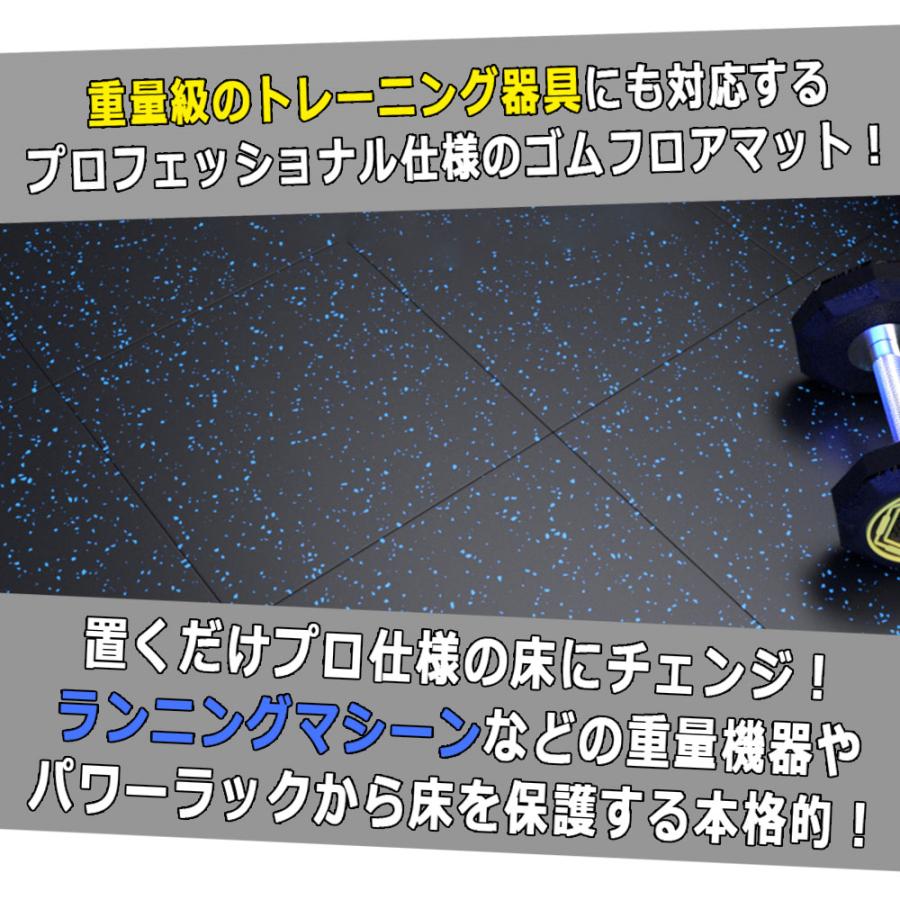 ジムマット 1枚セット 50×50 厚み25mm ゴムマット 筋トレ 衝撃吸収