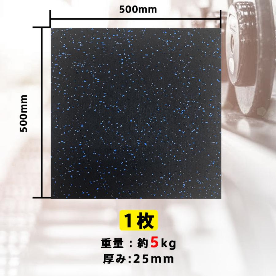 ジムマット 40枚セット 50×50 厚み25mm ゴムマット 筋トレ 衝撃吸収