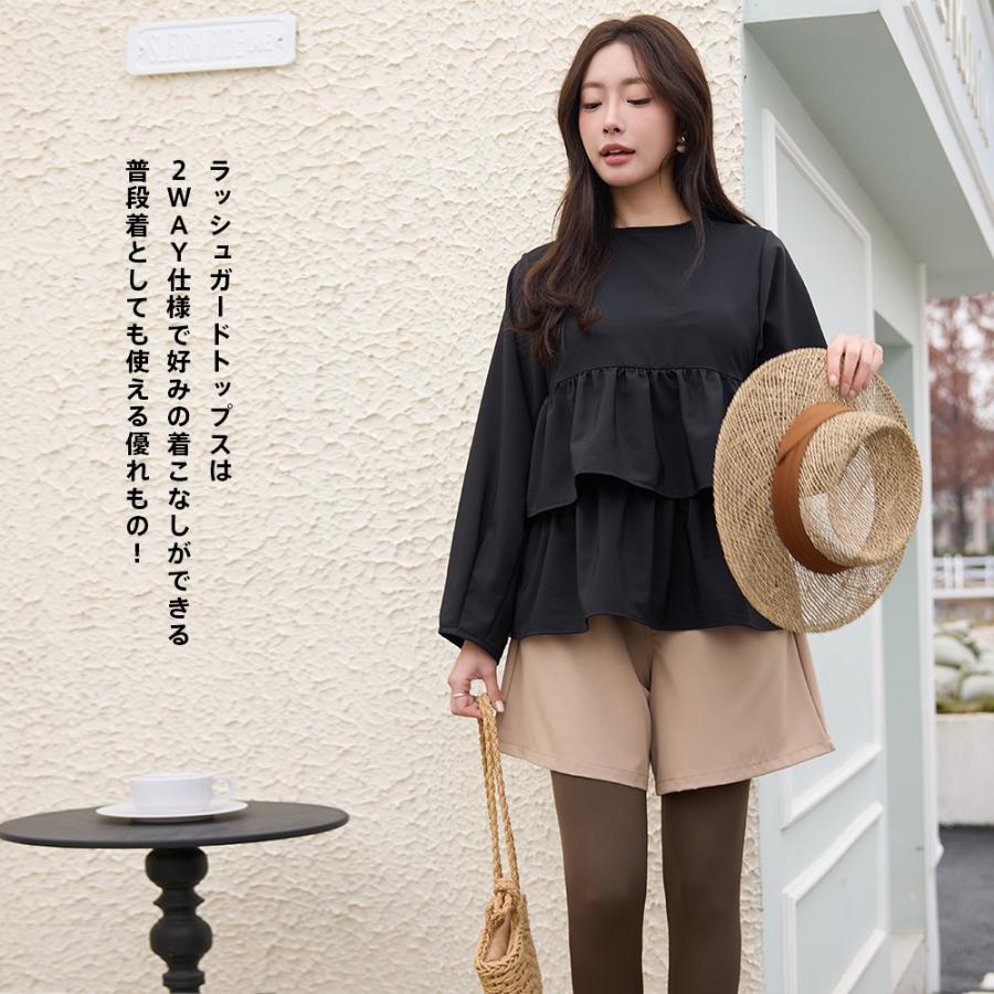 HOYUKI2025年新作】ラッシュガード レディース 長袖 水着 体型カバー  