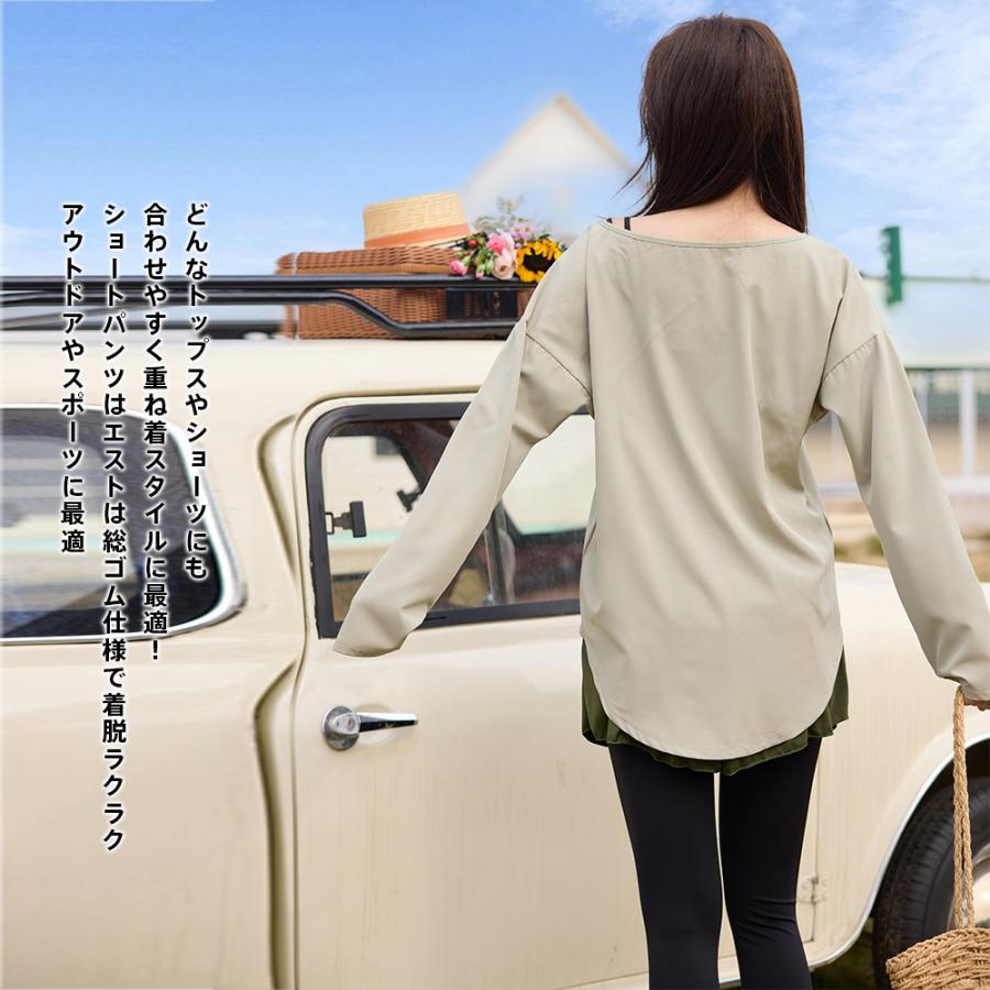 ラッシュガード ショートパンツ レディース 長袖 レギンス トレンカ