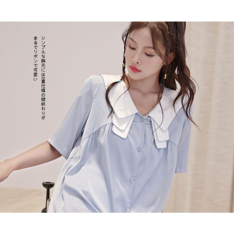 ルームウェア限定!半額50％OFF】ルームウェア シャツワンピース