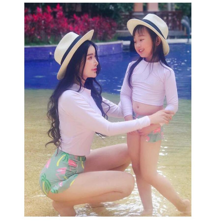 水着 体型カバー 花柄 親子ペアルック 水着 親子お揃い キッズ 水着 ママ水着 ペアルック 可愛い おしゃれ 女の子 レディース Yb08 Hoyuki 通販 Yahoo ショッピング