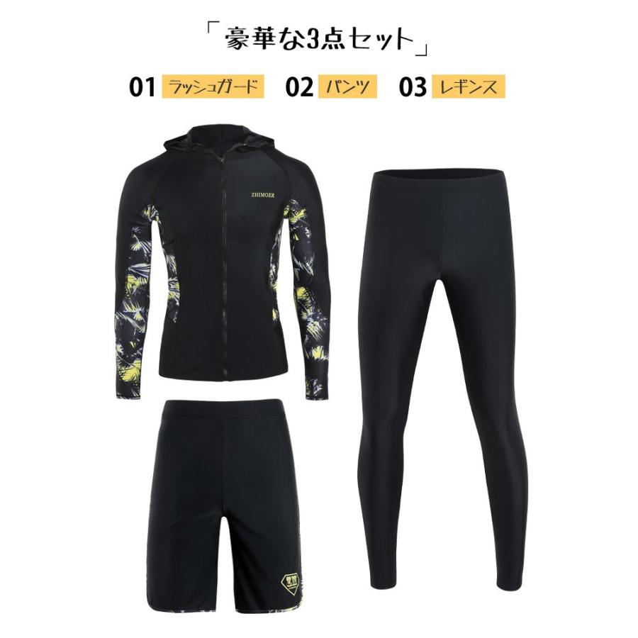 フィットネス水着 水着 メンズ ラッシュガード 上下セット 長袖
