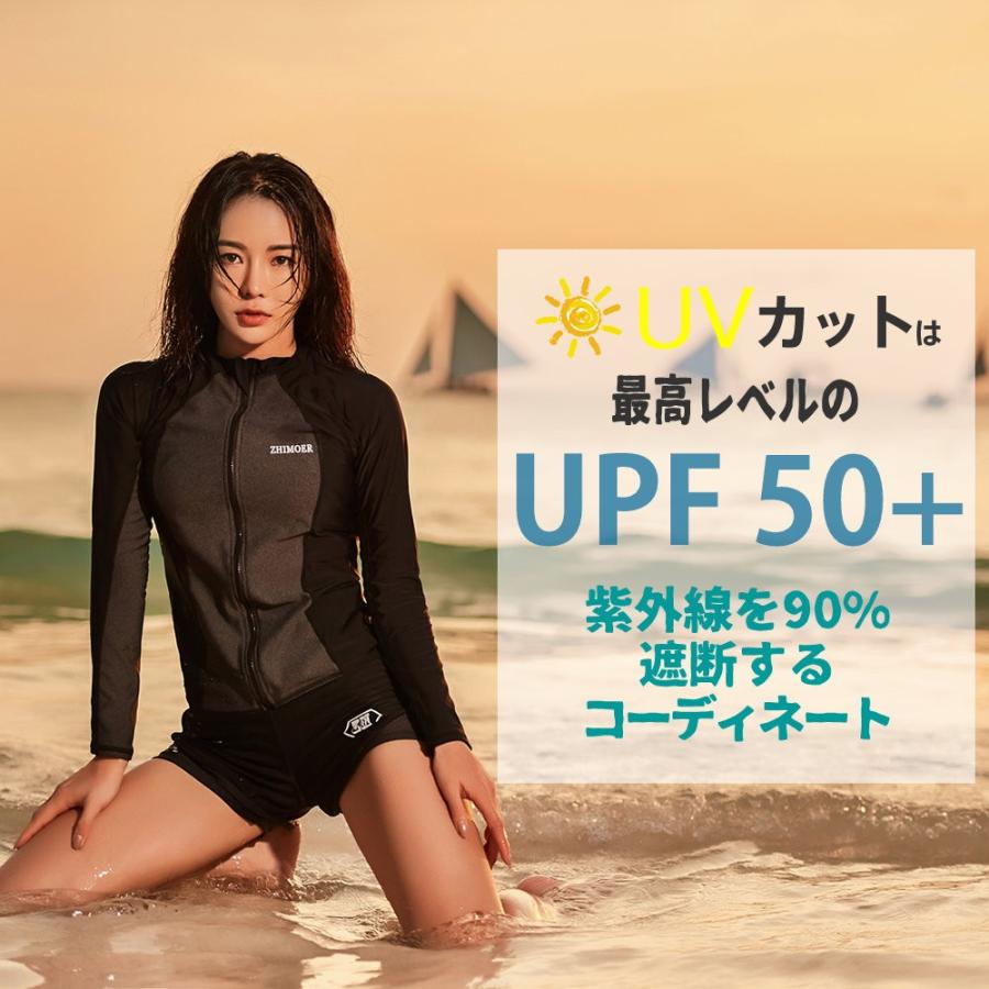 フィットネス水着 水着 ペア カップル ウェットスーツ リーフ柄 体型