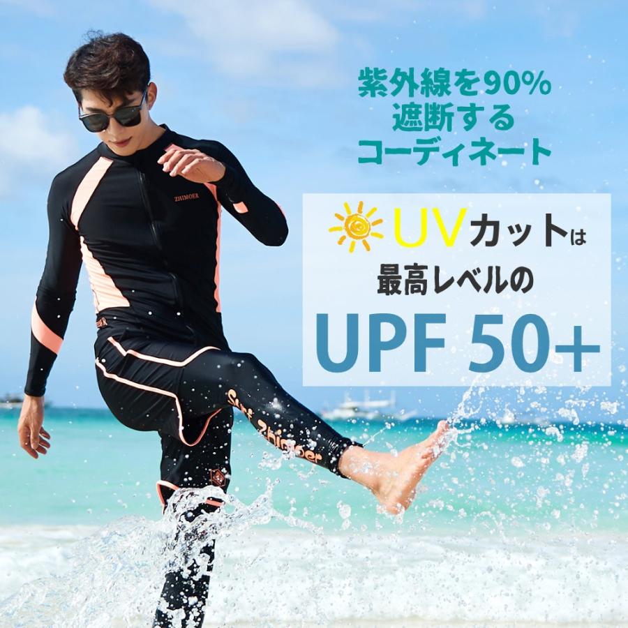 フィットネス水着 水着 メンズ ラッシュガード 上下セット 長袖 サーフ