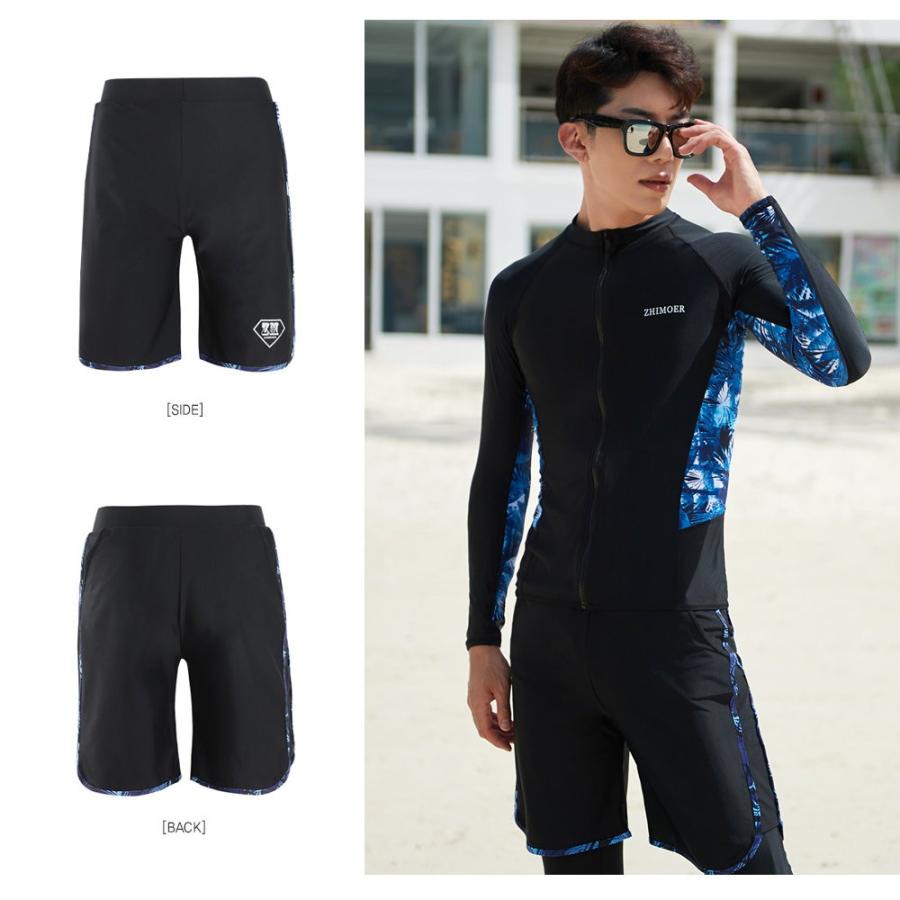 お見舞い フィットネス水着 水着 メンズ ラッシュガード 上下セット 長袖 サーフフィットネス水着 おしゃれ 日焼け防止 スポーツ スイムウェア ジム 着脱簡単 M L LL