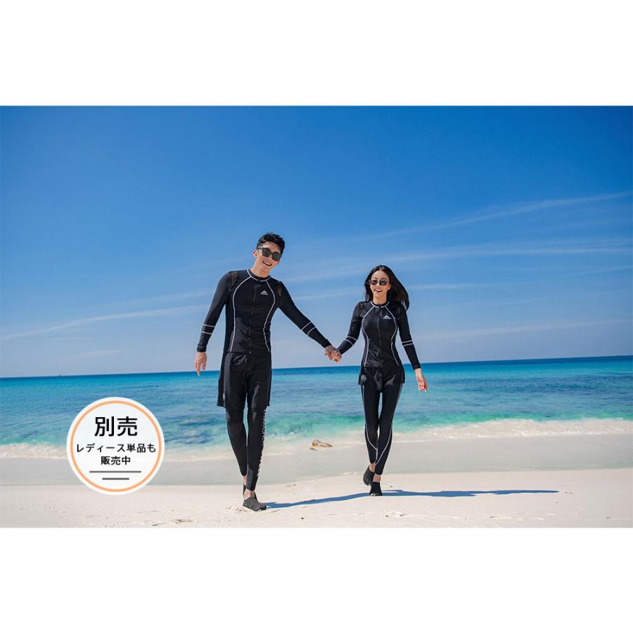 新作登場！ フィットネス水着 メンズ ラッシュガード 上下セット 長袖