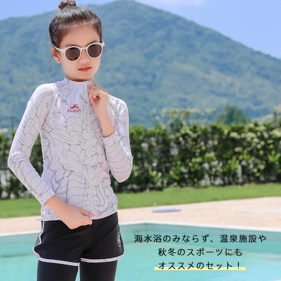 フィットネス水着 親子ペア パパ ママ 女の子 男の子 ラッシュガード