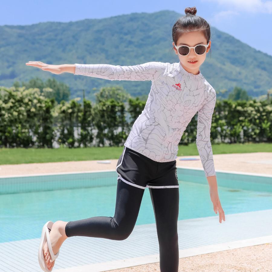 フィットネス水着 親子ペア パパ ママ 女の子 男の子 ラッシュガード