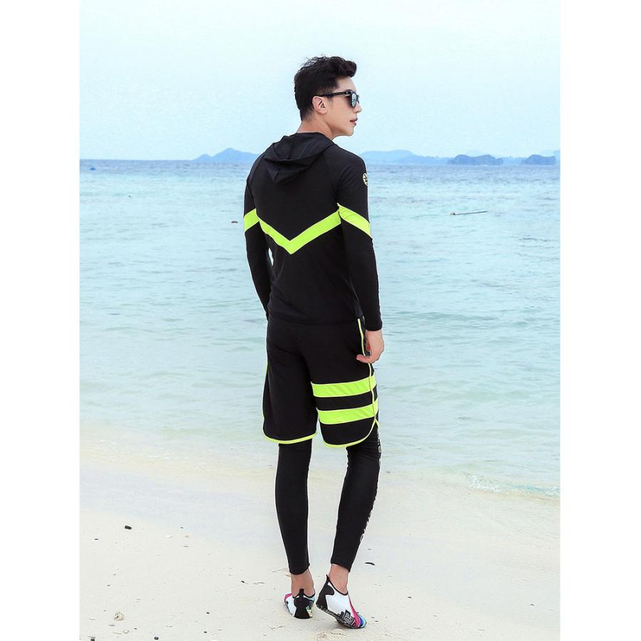 フィットネス水着 水着 メンズ ラッシュガード 上下セット 長袖 サーフ