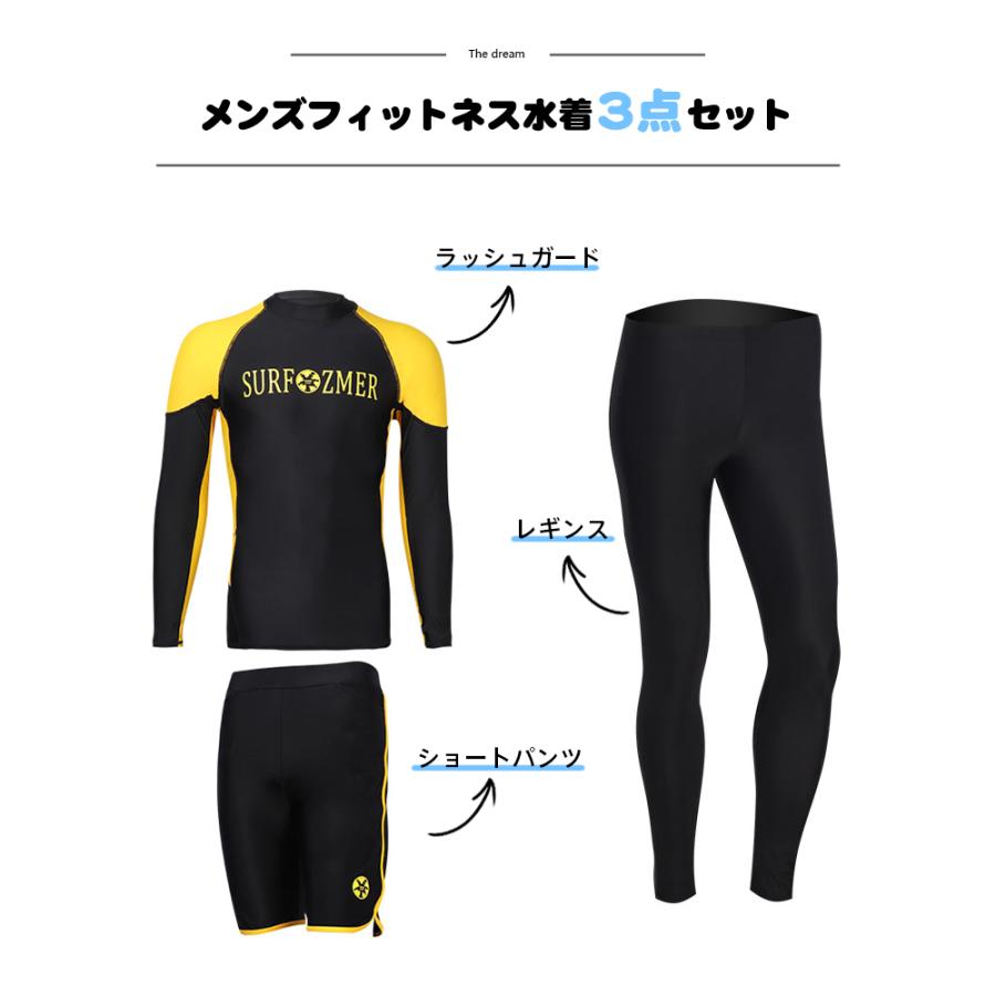 クーポンで2680円」フィットネス水着 水着 メンズ ラッシュガード 上下