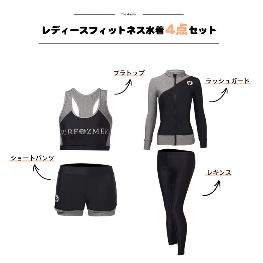 フィットネス水着 体型カバー 水着 レディース ビキニ ラッシュ フィットネス水着 体型カバー 水着 レディース ビキニ ラッシュ