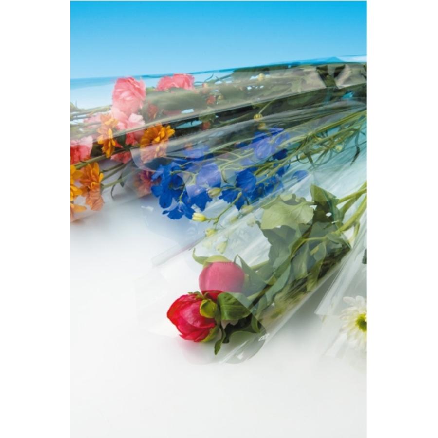 OPPフラワー三角花袋【ホリックス】フラワー小（波切） #30 200