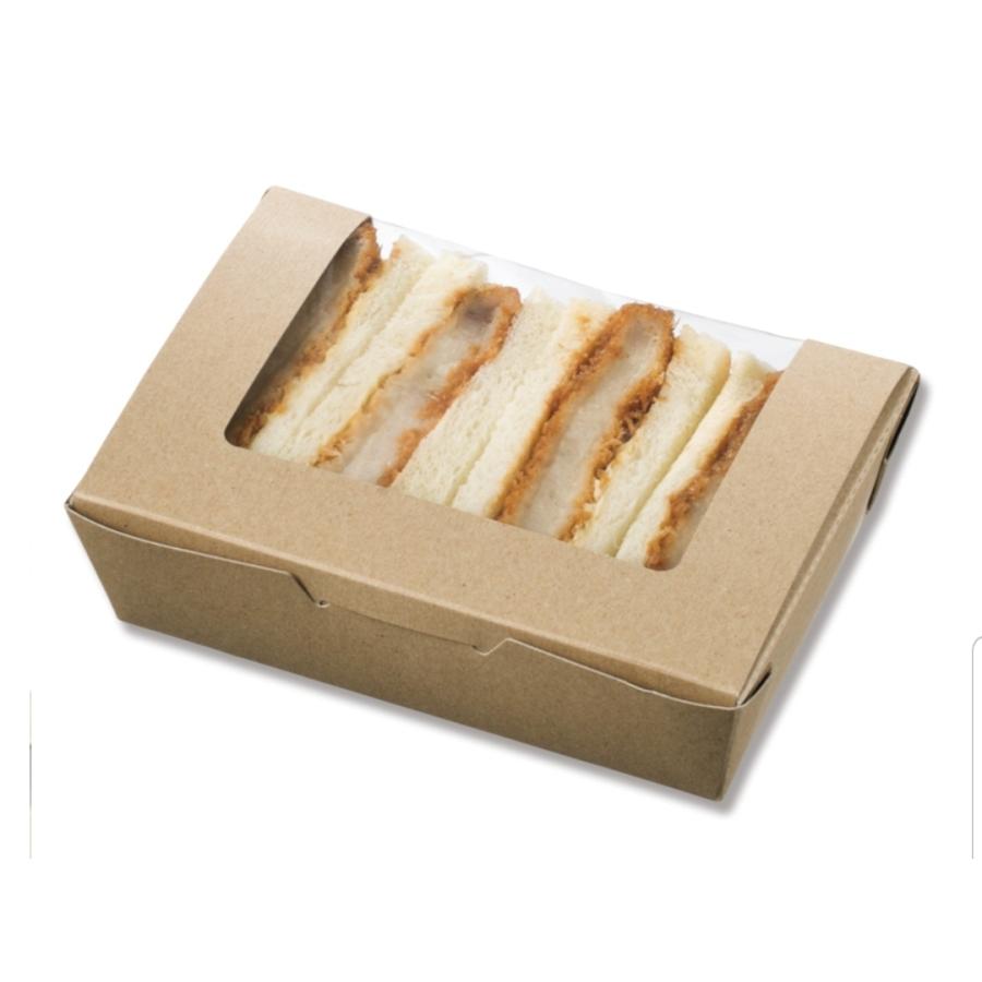 軽い食事パン屋原材料【HEIKO】窓付ボンネットボックス席  M手工芸品  115x165x45(底寸100x150)粍  【400枚】 弁当箱、水筒-キッチン、日用品、文具