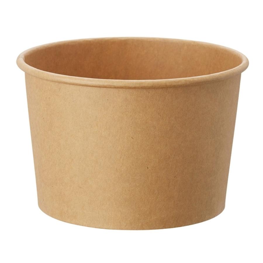アイスデザート用 紙カップ【HEIKO】アイスぺーパーカップ 16オンス（480ml）115-480クラフト 口径115x底径96x高75mm 【1000個】