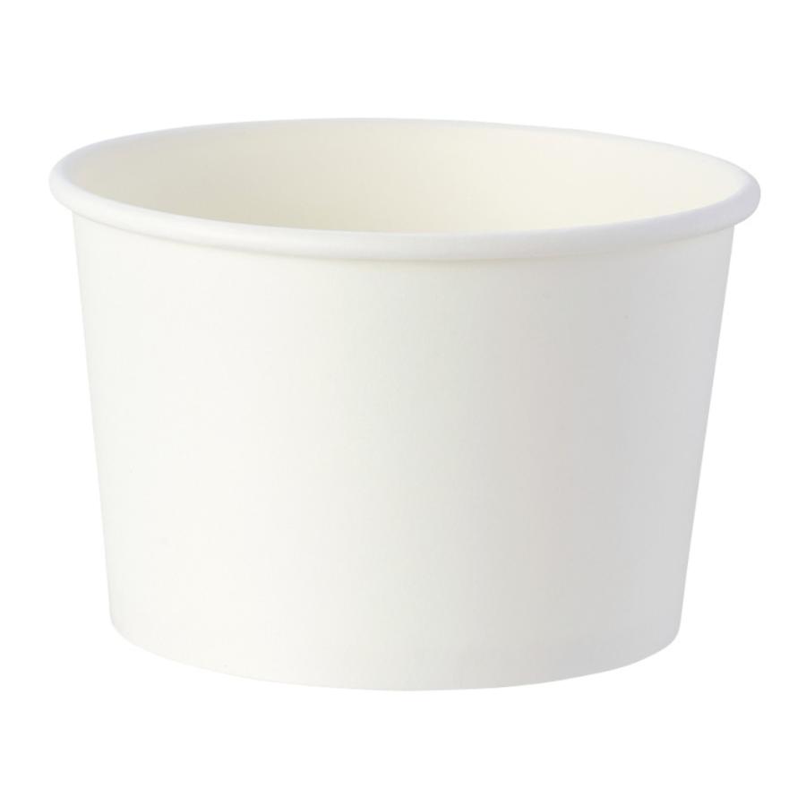 アイスデザート用紙カップ【HEIKO】アイスぺーパーカップ 16オンス(480ml) ホワイト 口径115x底径96x高75mm 【1000個】