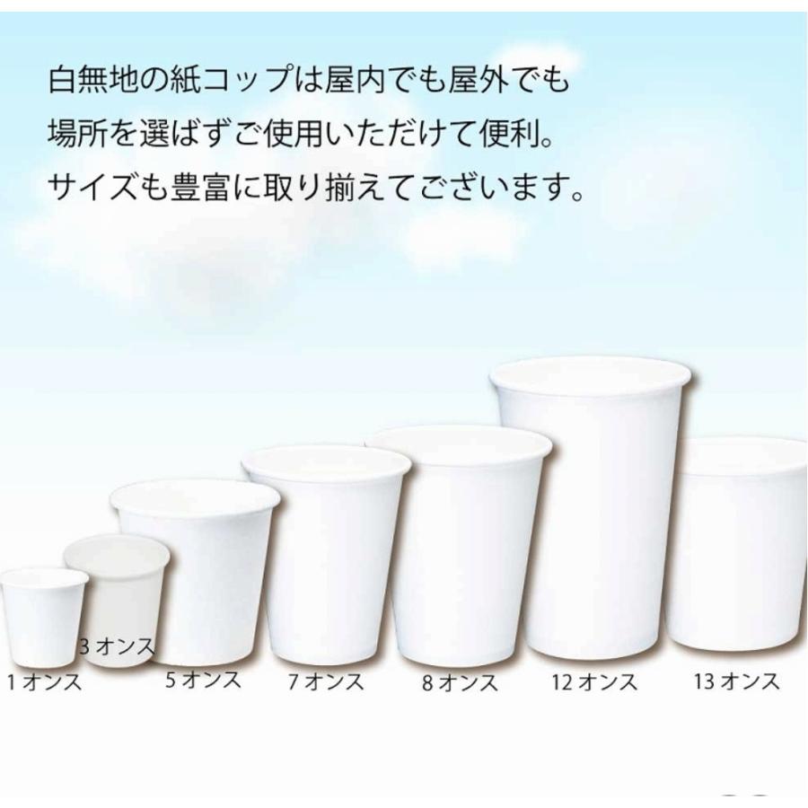 ドリンクカップ【HEIKO】紙コップ（ペーパーカップ） 2 オンス  ホワイト  口径52x高50x底径36mm  【3000個】（メーカー取り寄せ商品）の画像