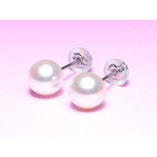 アコヤ真珠 ピアス プラチナ Pt900 6.0-6.5mm : 真珠専門エイチパール 