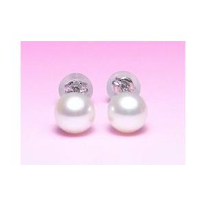 アコヤ真珠 ピアス プラチナ Pt900 5.5-6.0mm : 真珠専門エイチパール