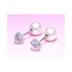 アコヤ真珠 ピアス プラチナ Pt900 5.5-6.0mm : 真珠専門エイチパール