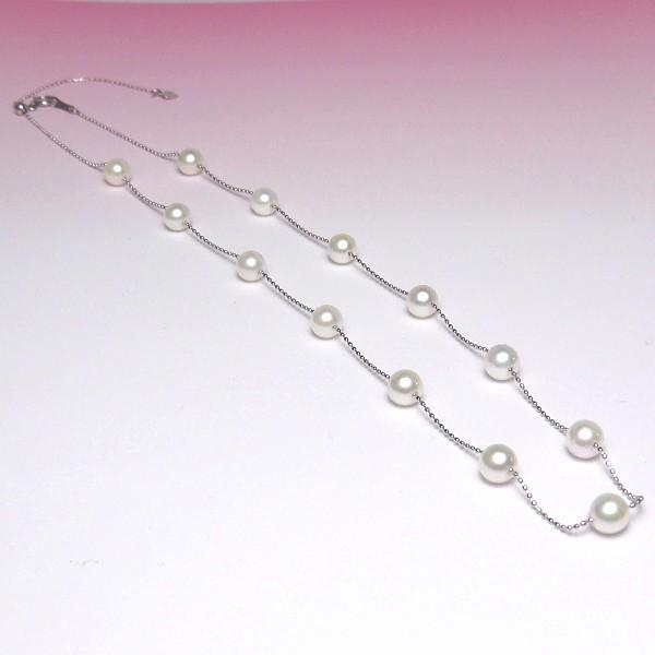barbiePTアコヤ真珠 ステーションネックレス 5.5-6.0mm barbiePTアコヤ真珠 ステーションネックレス 5.5-6.0mm アコヤ