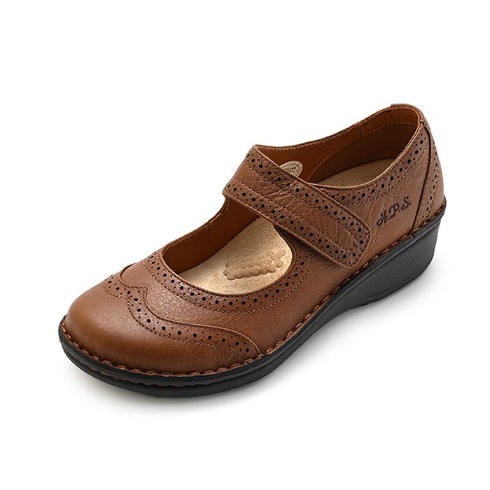 HPS メリージェーン レザーパンプス ブラウン HPS メリージェーン レザーパンプス ブラウン HPS ブラウン