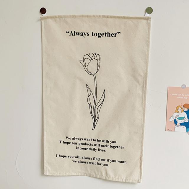 贈答 タペストリー ファブリック ポスター インテリア 北欧 韓国 Sns インスタ Teleacv Cl