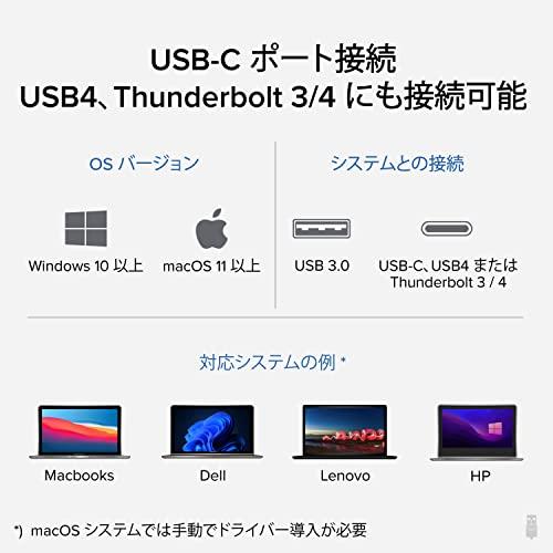 熱い販売 Plugable 7-in-1 USB-C ドッキングステーション デュアル HDMI 対応、Windows、Mac システム用 - U 並行輸入