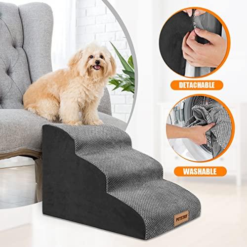 PETSTAY Dog Stairs Pet Steps 3 Tiers High Density Foam Dog Stairs Ra 並行輸入 and the Dog Stairs Pet High Density Foam The of comfortable