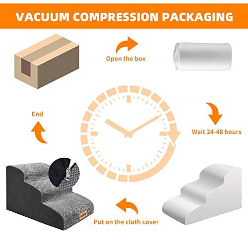 PETSTAY Dog Stairs Pet Steps 3 Tiers High Density Foam Dog Stairs Ra 並行輸入 and the Dog Stairs Pet High Density Foam The of comfortable