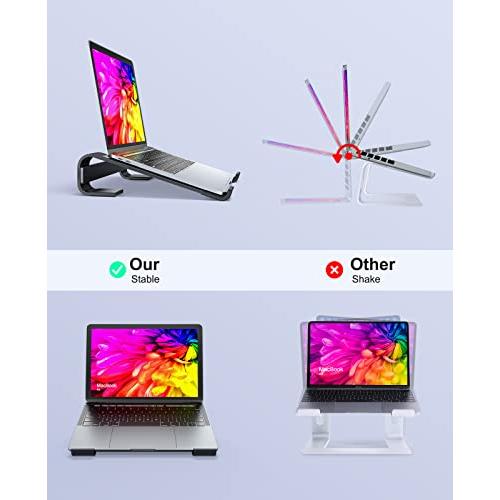 Laptop Stand for Desk MacBook Stand SOQOOL Sturdy Laptop Riser Ven 並行輸入