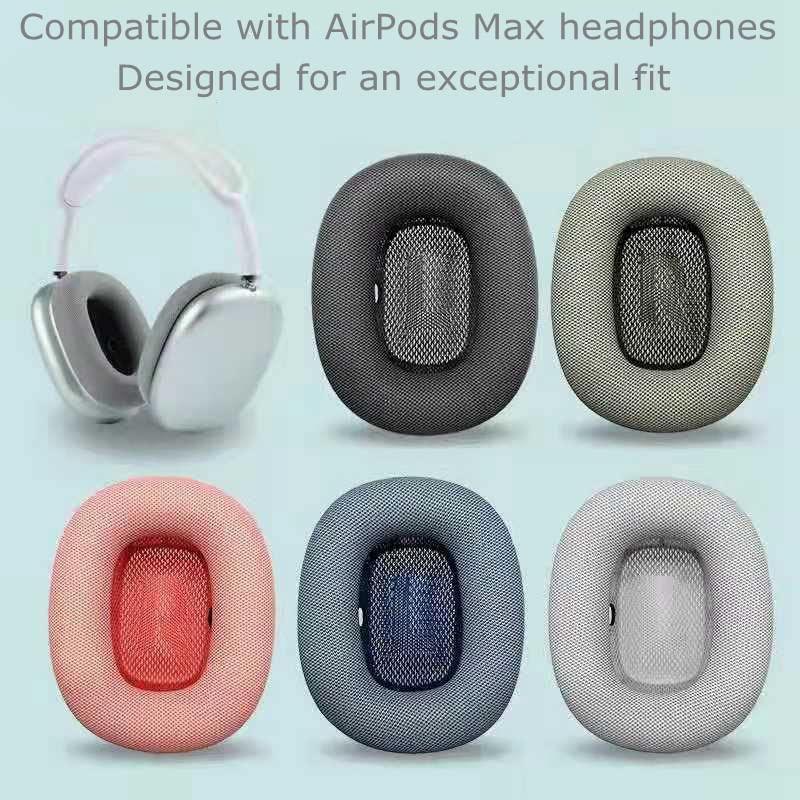 お手頃 イヤークッション appple AirPods Max交換用レザーイヤーパッド 防汗イヤーカップクッション airpod maxヘッドホ 並行輸入