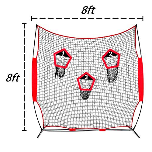 フットボール投げネット 高耐久 8 x 8 フットボールネット フットボールトレーニングネット フットボールキックネット サッカーネット 並行輸入 フットボール投げネット