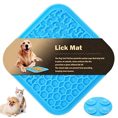 Lick Mat for Dog and Cat Dog Slow Feeder Mat for Bathing Grooming N 並行