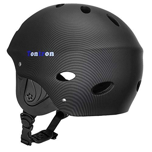 Tontron 大人用 ホワイトウォーター カヤック カヌー ウォータースポーツ ヘルメット マットブラックファイバーフォレスト M 並行輸入 マットブラックファイバーフォレスト