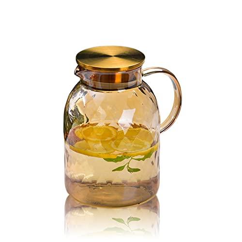 Glass Pitcher With Lid/ Beverage Pitchers Glass Carafe For Juice M 並行輸入