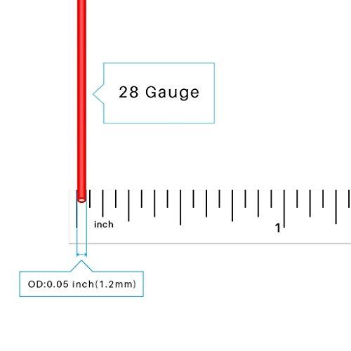 工場直売 BNTECHGO 28ゲージ 28AWG シリコーンワイヤー 超柔軟性 フレキシブルシリコーンケーブル線 30.47mブラックと30.4 並行輸入