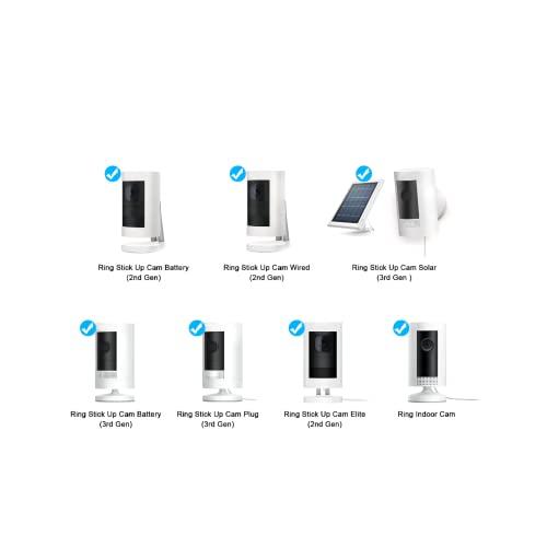 2 Pack Adjustable Security Wall Mount for Ring Camera&Stick Up Cam B 並行