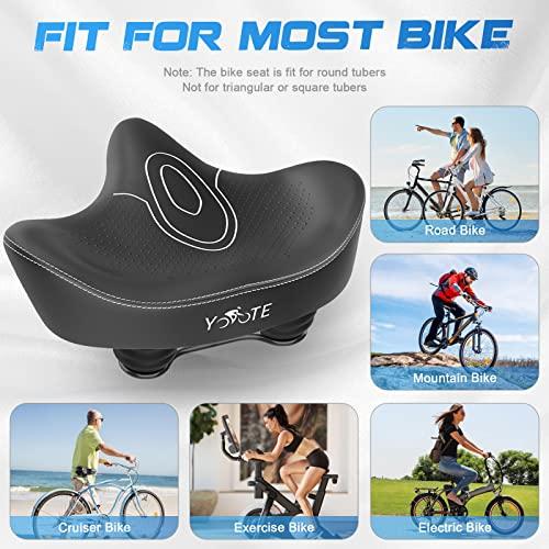 YODOTE Oversized Bike Seat Extra Wide Bicycle Seat Wing Ergonomic