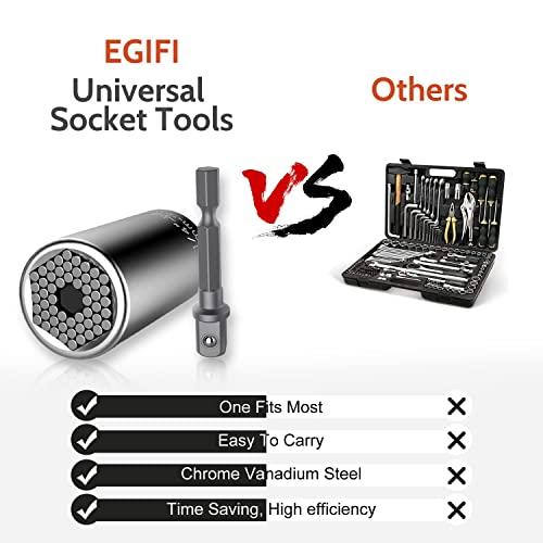 【人気商品】 EGIFI Universal Socket Tool Set Super Socket Tool Mechanic Tool Set 並行輸入