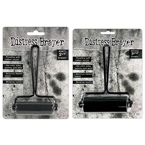 Tim Holtz Distress Brayers 2個セット M 3 5/16 と S 2 1/4 TDA75554、TDA 並行