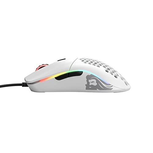 雑誌で紹介された Glorious ゲーミングマウス Model O Mouse Matt White 軽量 ハニカムデザイン オムロンスイッチ搭載 ホワ 並行輸入