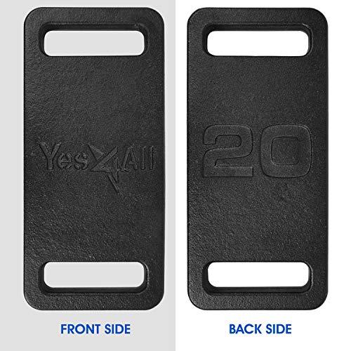 Yes4All 鋳鉄ラックウエイト ? 複数のウェイトをご用意：10、15、20、25、30、35、45ポンド。 20 pounds 並行輸入 pounds