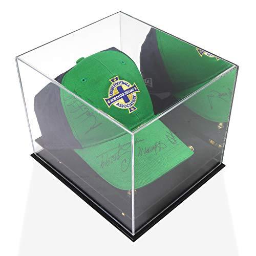 Katai - クリスタルクリアハットディスプレイケース - UV耐性アクリルキャップホルダースタンド 野球、フットボール、スナップバッ 並行輸入 当社の帽子 ディスプレイ ケースは 7インチ