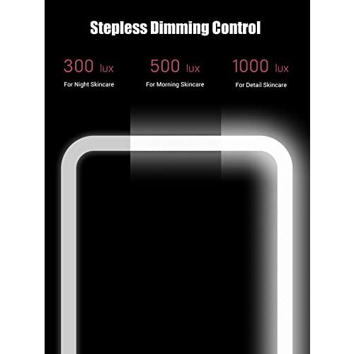 中古品 EASEHOLD メイクアップミラー バニティー 66 LED ライト 充電式 3色 照明モード 2x/3x/10x 拡大鏡 180 9 並行輸入 【2402179212】(12281円)