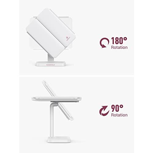 中古品 EASEHOLD メイクアップミラー バニティー 66 LED ライト 充電式 3色 照明モード 2x/3x/10x 拡大鏡 180 9 並行輸入 【2402179212】(12281円)