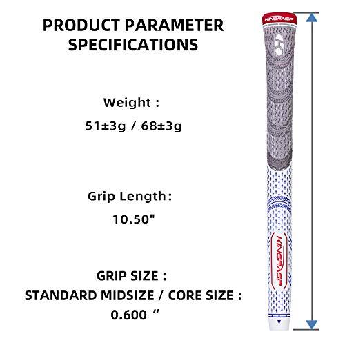 KINGRASP マルチコンパウンド ゴルフグリップ ゴルフクラブグリップ ミッドサイズ 標準サイズ 13グリップセット 6色オプション 並行輸入 KINGRASP midsize