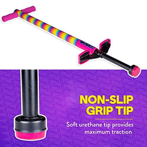 Flybar Foam Jolt ポゴスティック 5歳以上の子供用 40~80ポンド 初心者 キッズ ポゴスティック 男の子用 女の子用 並行輸入 Flybar ポゴスティック レインボー Jolt 5歳以上の子供用 80ポンド